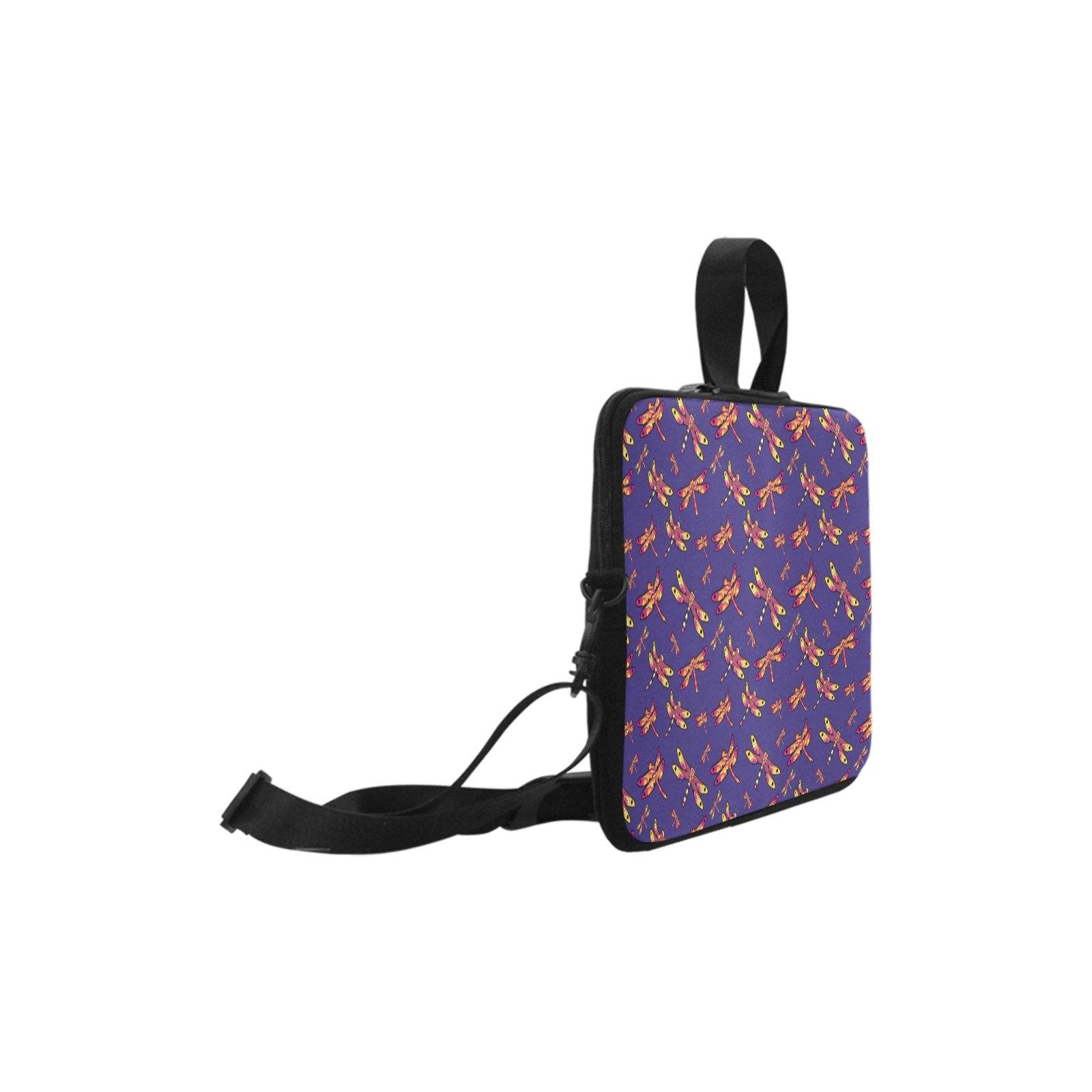 Vibrant Dragonfly Design Lightweight Neoprene Laptop Handbag