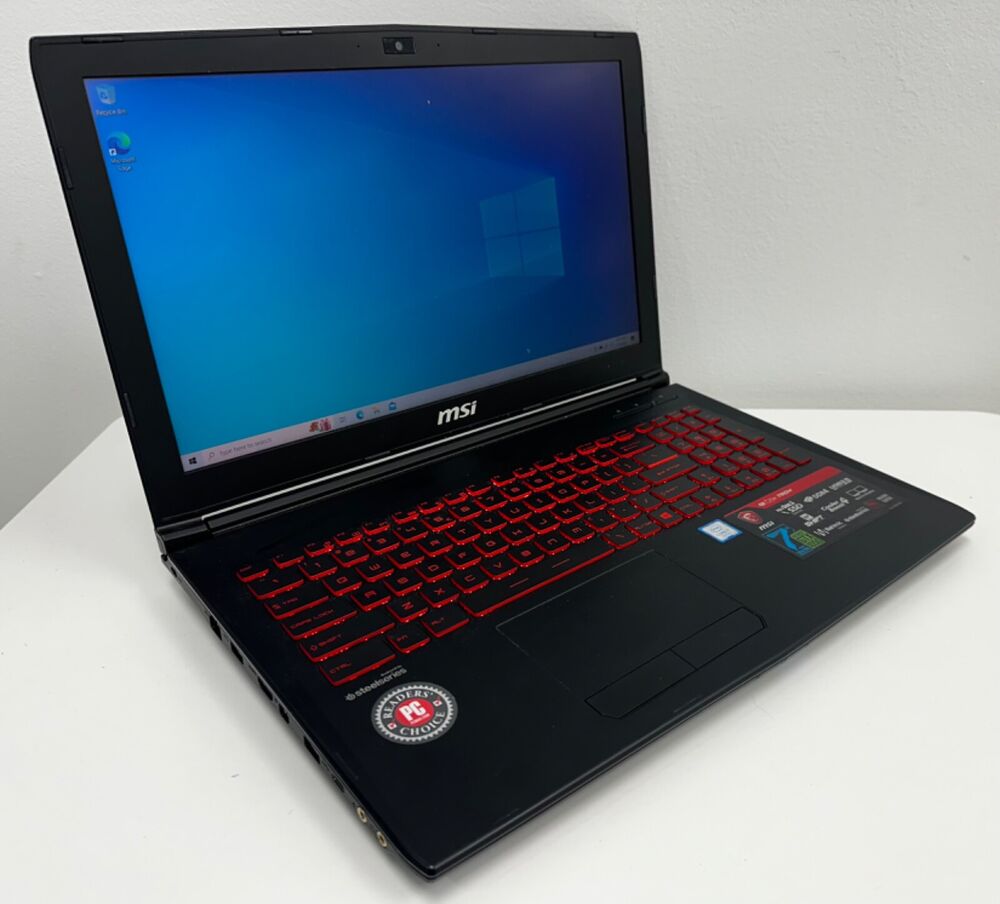 MSI GL62M Gaming Laptop - i7-7700HQ, GTX 1050, 8GB RAM, 128GB SSD, 1TB HDD