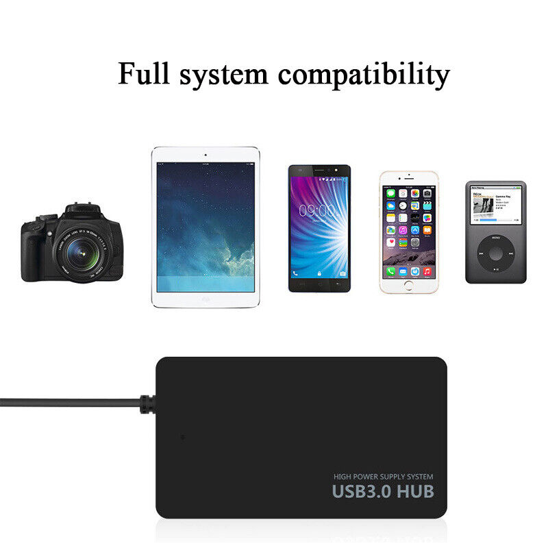 4 Port USB 3.0 HUB Multi Splitter Adapter for PC and Laptop