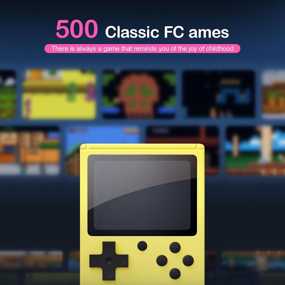 Retro Mini Handheld Game Console with 500 Classic Games