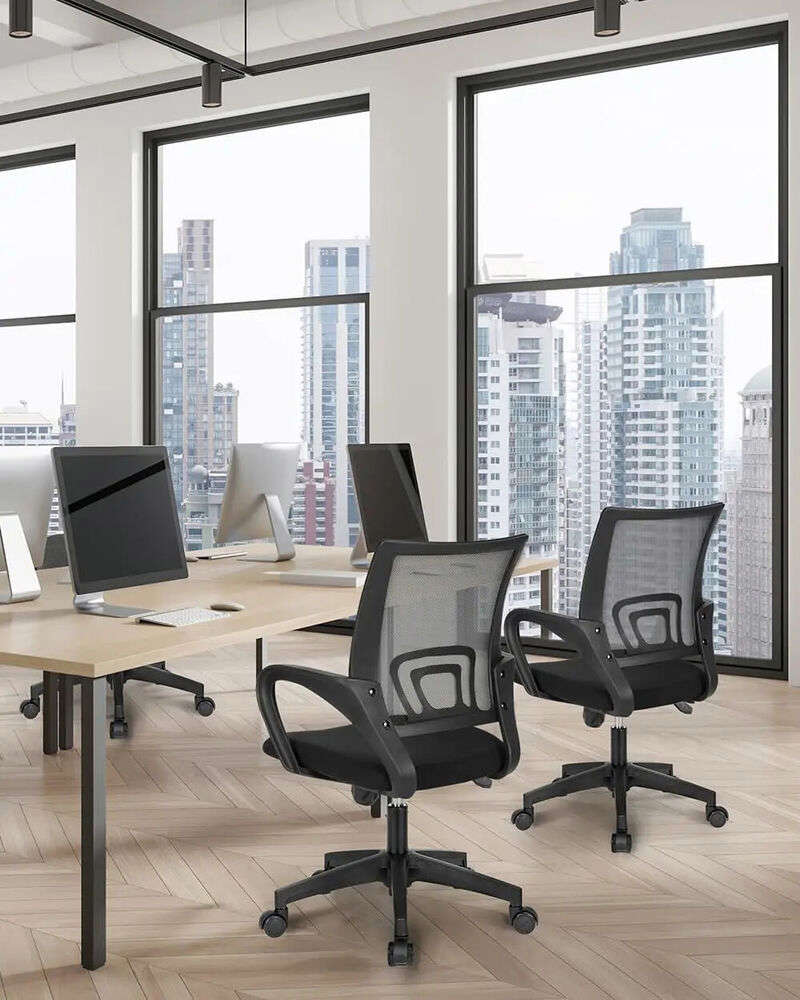 Ergonomic Mid-Back Office Chair with Lumbar Support