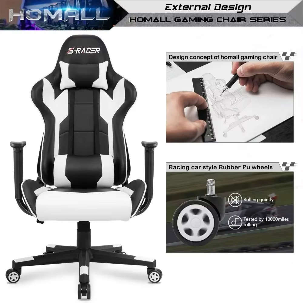 Leather High Back Gaming and Office Chair