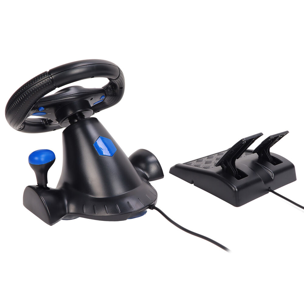 Gaming Steering Wheel Racing with Pedal Shifter Set for PS3, Switch, Android