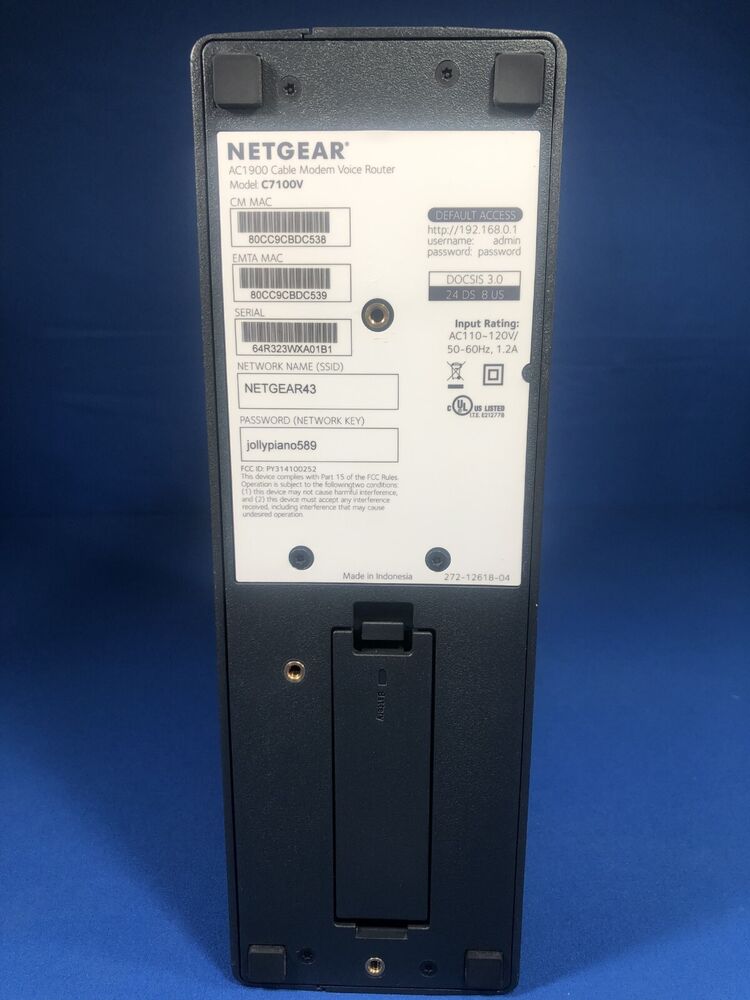 Netgear AC1900 C7100V Router Modem with Voice