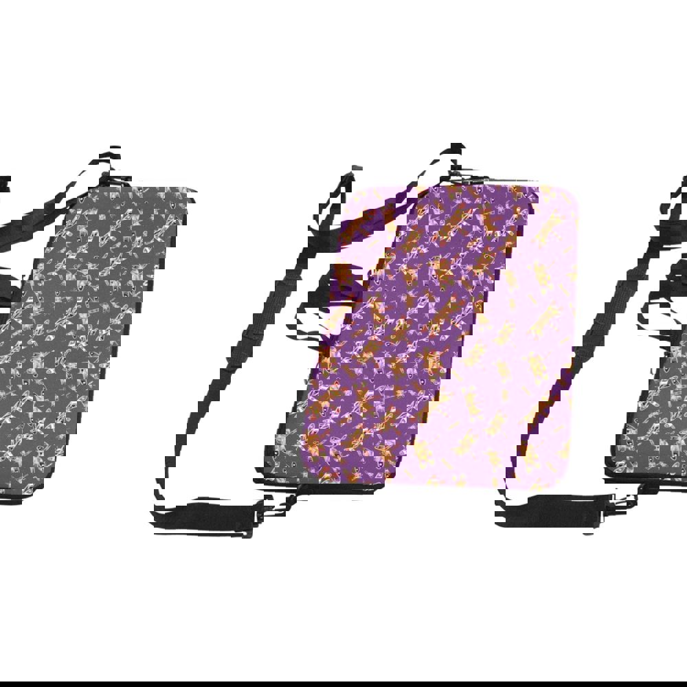 Gathering Yellow Purple Laptop Handbags