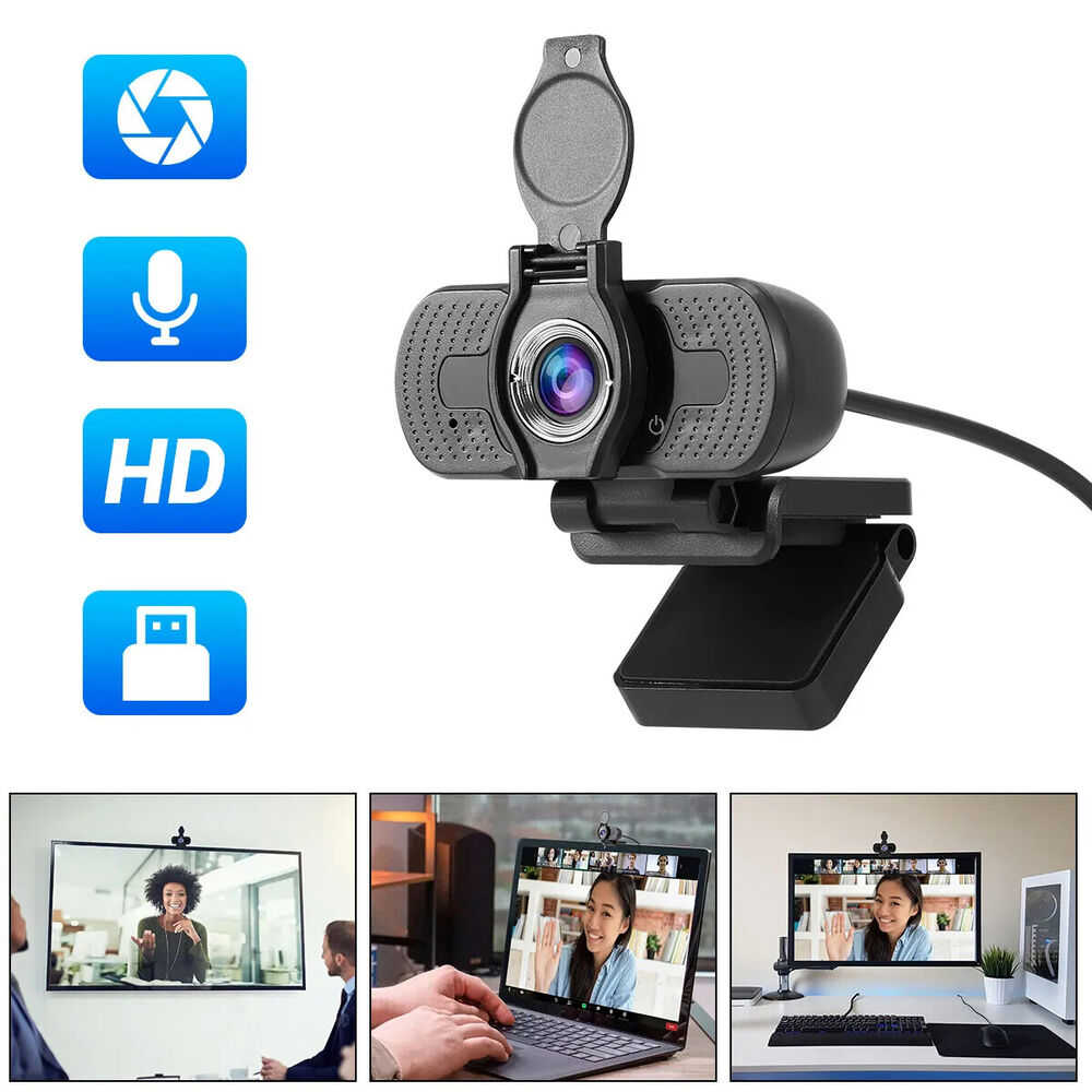 1080P Full HD USB 2.0/3.0 Webcam with Microphone for Laptop and PC