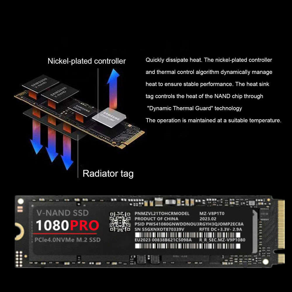 High-Speed 1/2/4TB Internal Solid State Hard Drive