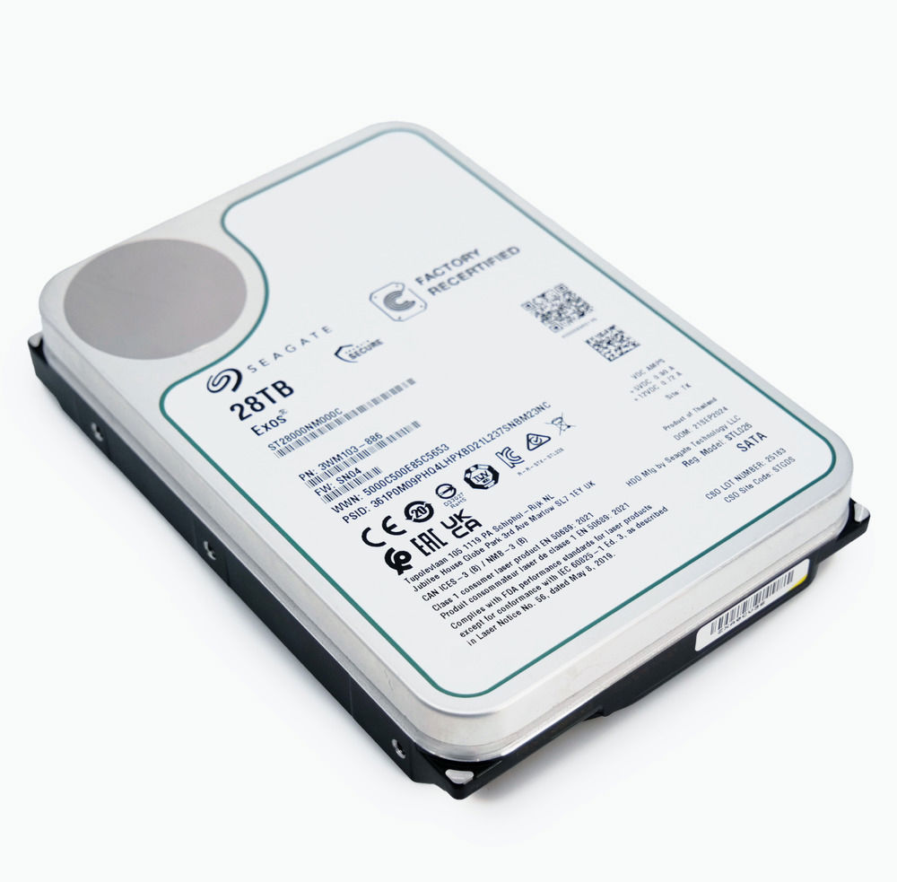 Seagate Exos 28TB 7.2K RPM SATA 6Gb/s Enterprise HDD