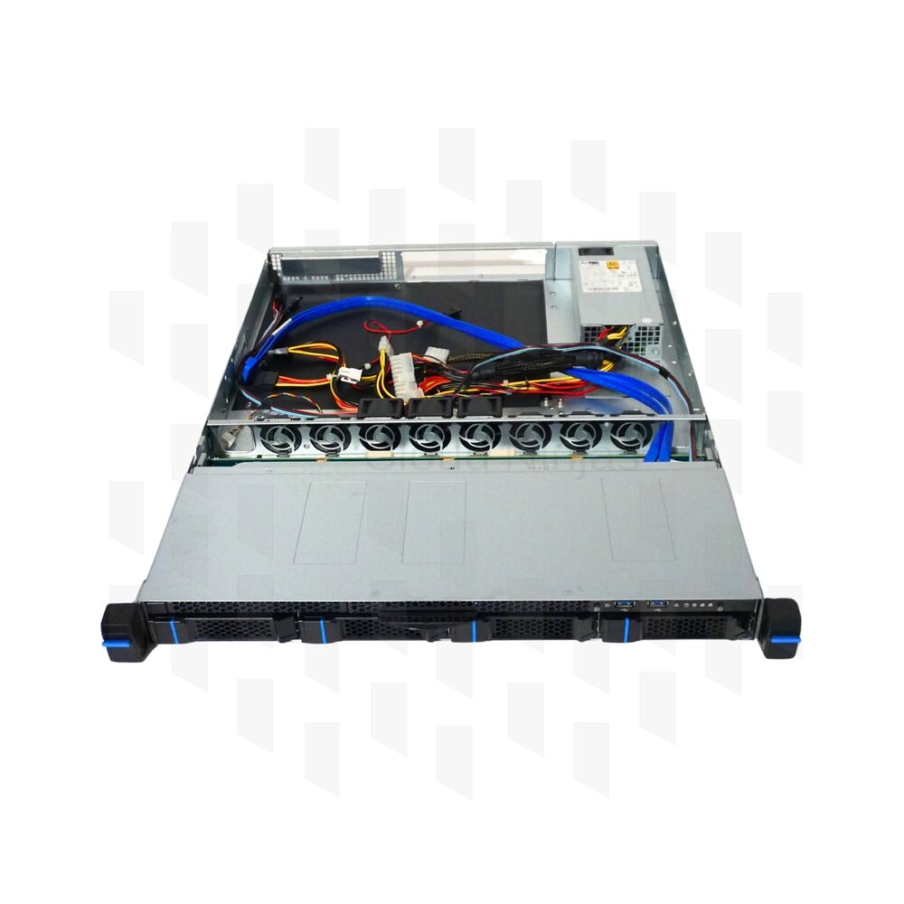 Chenbro 1U RM14604T3FP4+ Server Barebone with 4x 3.5” Hotswap and 2x 2.5” Bays, PSU, and Rail Kit