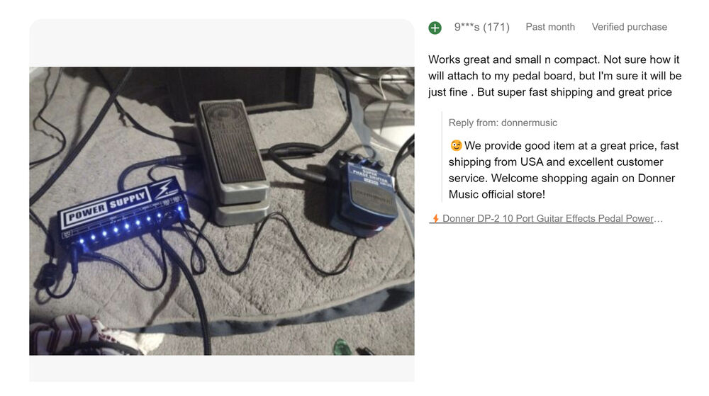Donner DP-2 11 Port Effects Pedal Power Supply with Accessories