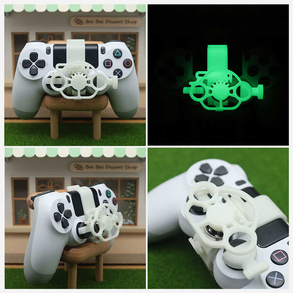 Mini 3D Printed Steering Wheel for PS4 Game Controller - Auxiliary Replacement