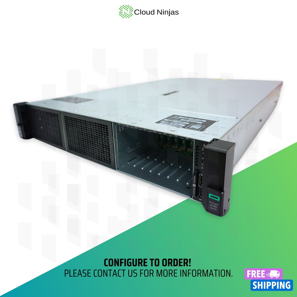 HPE ProLiant DL380 Gen10 8 Bay SFF Server with 2x Xeon Platinum 8156 and DDR4 Memory