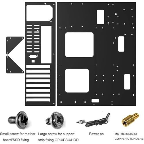 DIY Gaming Computer Case, E-ATX Open Chassis Case Rack for E-ATX/ATX/M-ATX/ITX