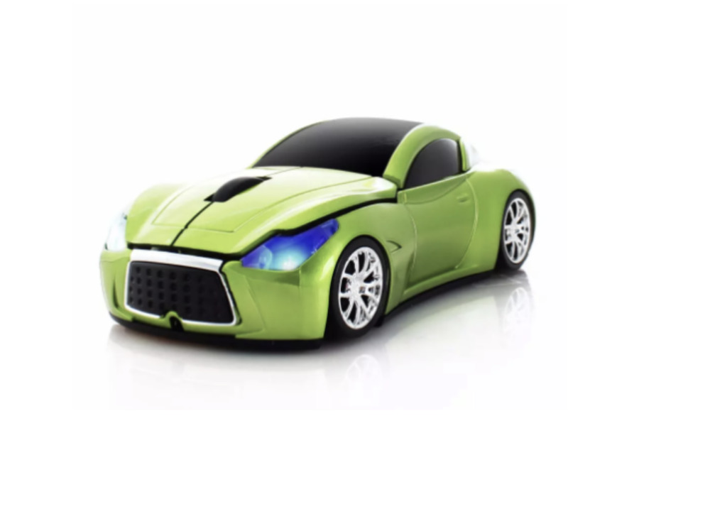 Optical Sports Car LED Headlights Wireless Mouse