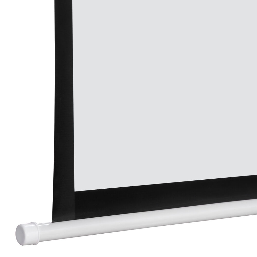 120 Inch Projector Screen - Manual Pull Down HD Screen in 1:1 Format