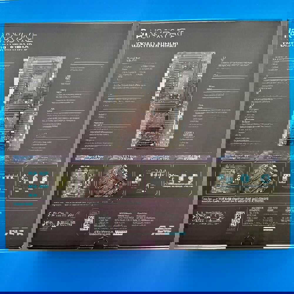 ASUS AMD AM4 Pro WS X570-Ace ATX Workstation Motherboard with 3 PCIe 4.0 X16
