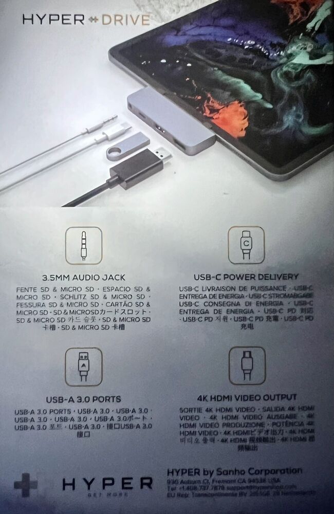 Hyper Drive 4-in-1 USB-C Hub - Connectivity Solution