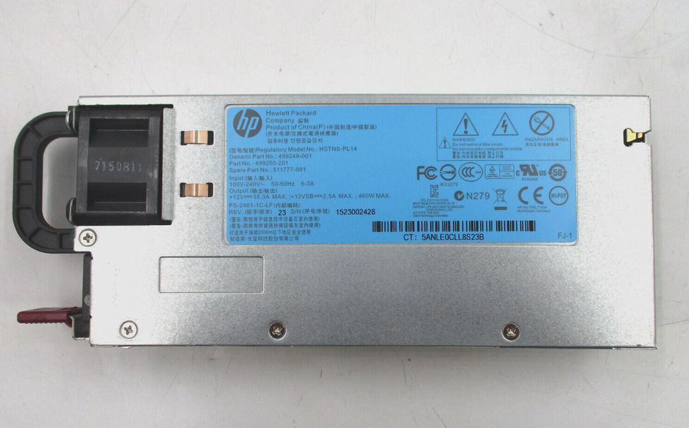 HP HSTNS-PL14 460W Power Supply for DL360 G6