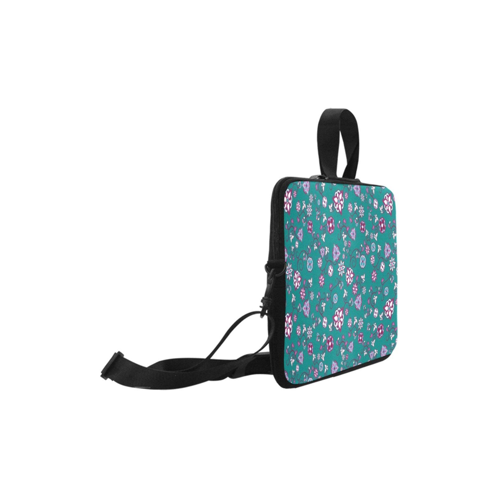 Burgundy Bloom Laptop Handbag