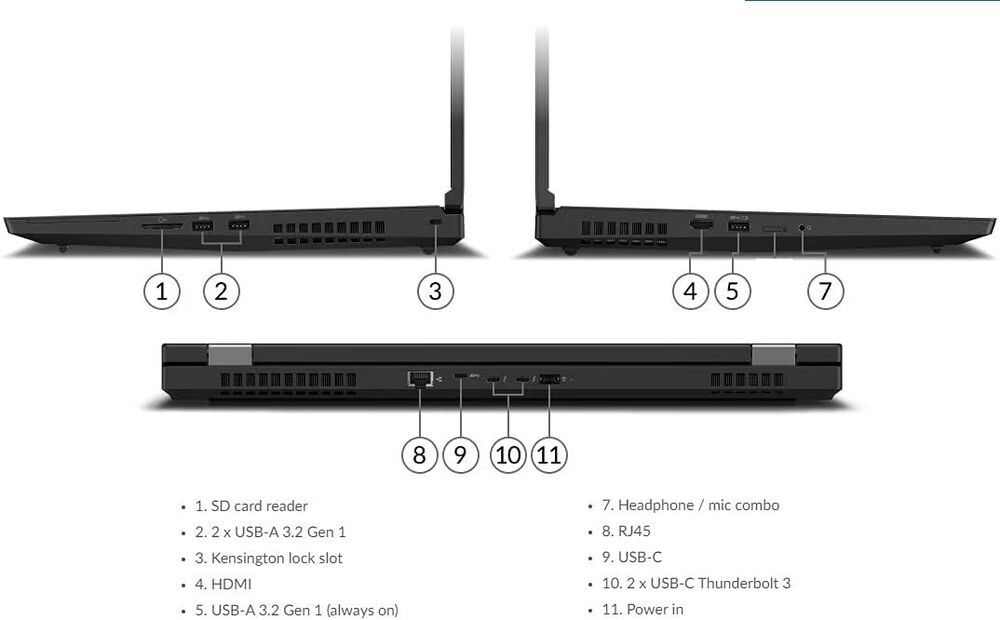 17.3 Lenovo Gaming Laptop: Intel i7 Eight Core, 16GB RAM, 1TB SSD, Nvidia T1000