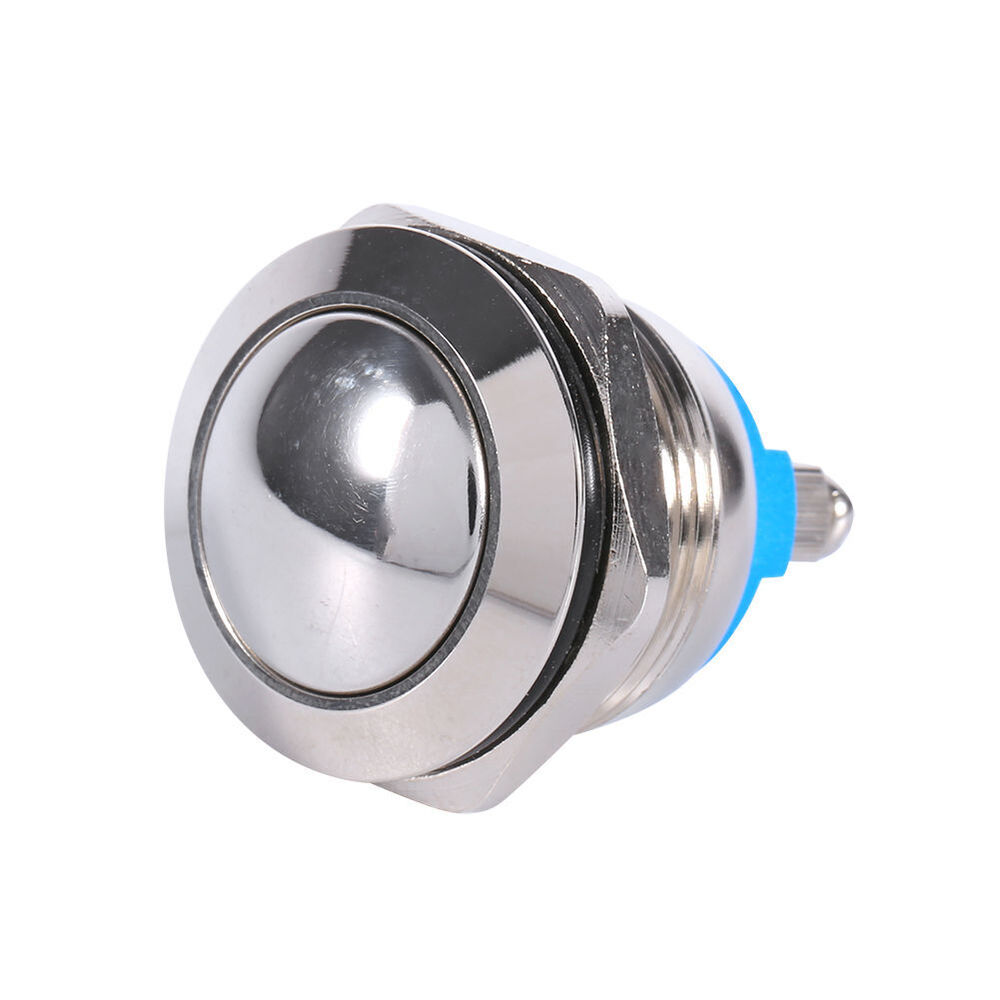 12V DC Waterproof Metal Circle Push Button Horn Switch for Car/Boat