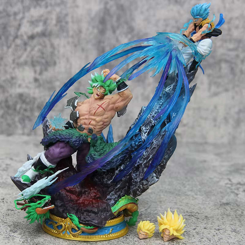 Broli Vs Gogeta Anime Figure Dragon Ball Broli Figurine Statue Model Doll Desk