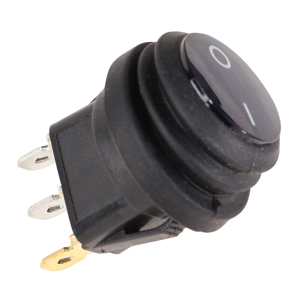 3 pcs Blue LED 12V 20A Waterproof Car Boat Rocker Toggle Switch