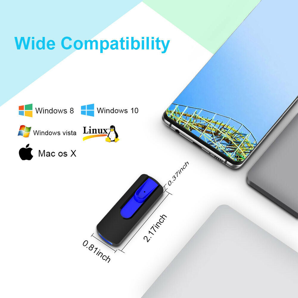 2.0 USB Flash Drive Thumb Drive Memory Stick Pendrive 8GB, 16GB, 32GB, 64GB LOT