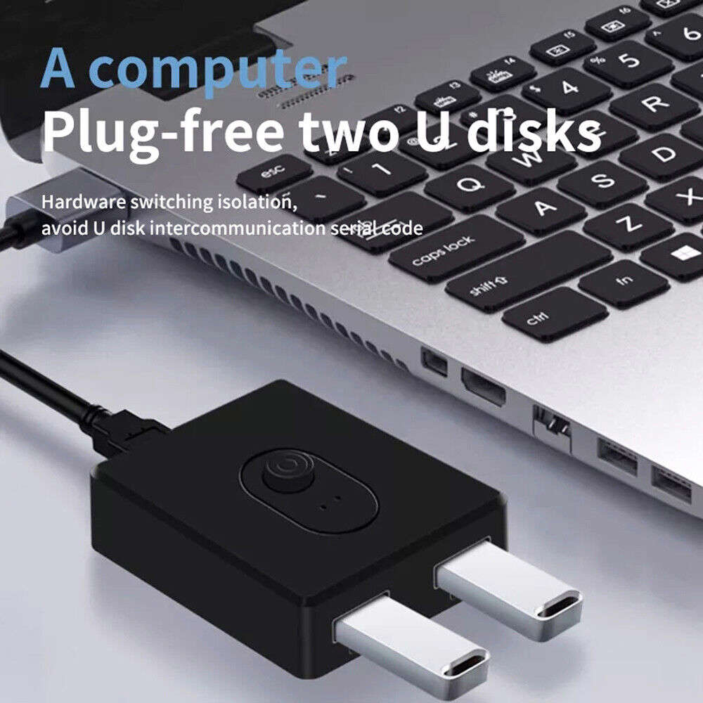 USB 3.0/2.0 Bi-Directional Switcher for Dual USB Connectivity