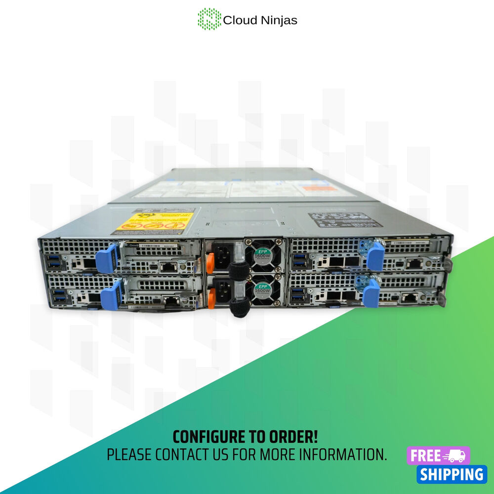 Dell PowerEdge C6400 12 Bay LFF Server with 4x C6420 Nodes and 4x Xeon Gold 6148 Processors