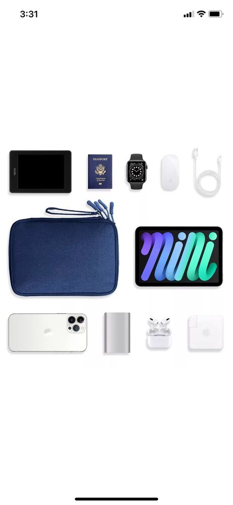 7.9 Inch Tablet Travel Organizer Pouch - Durable and Stylish