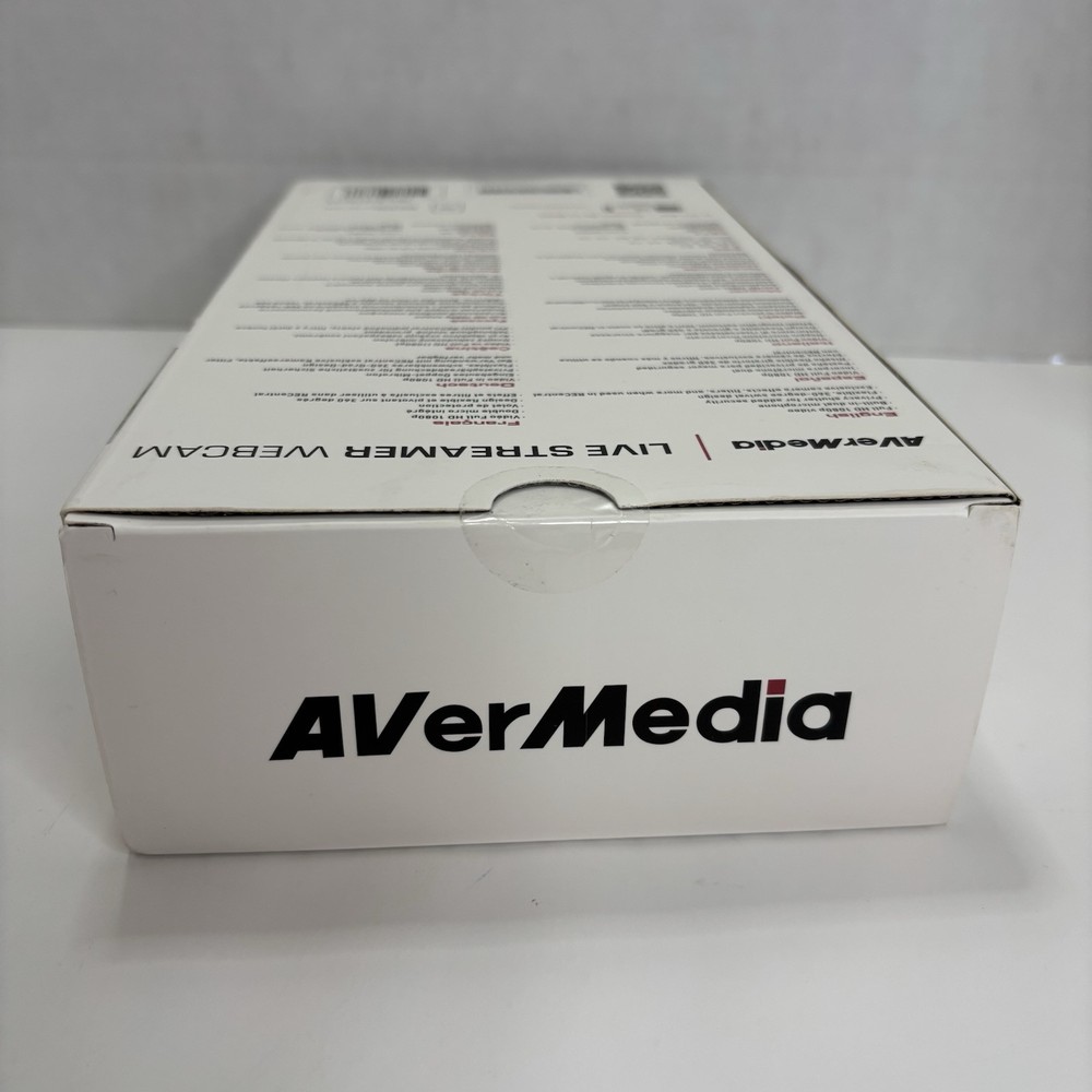 AverMedia Live Streamer Webcam 1080P with 360 Swivel Design and Flexible Base
