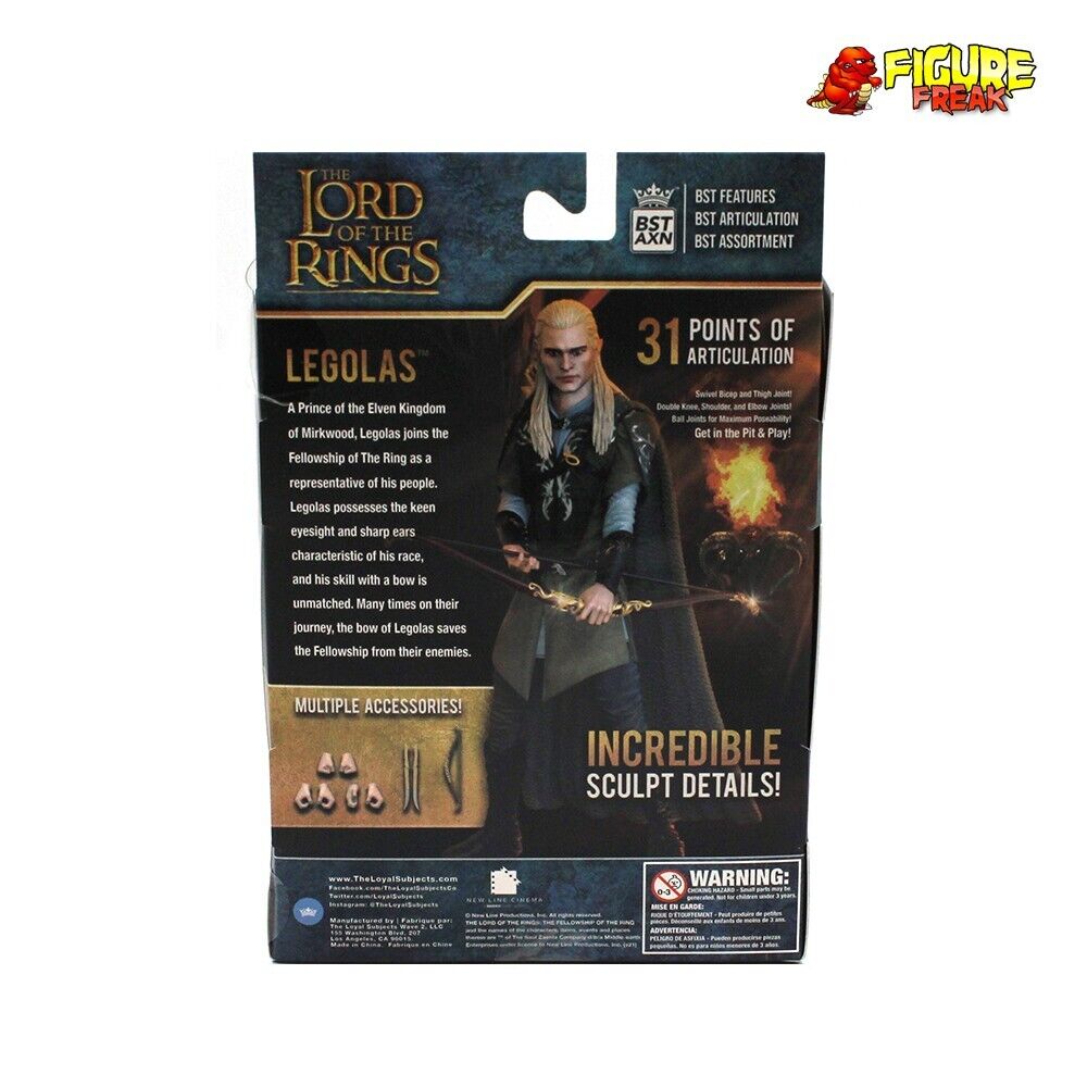 The Loyal Subjects BST AXN Lord of the Rings Legolas 5 Figure Action Figure