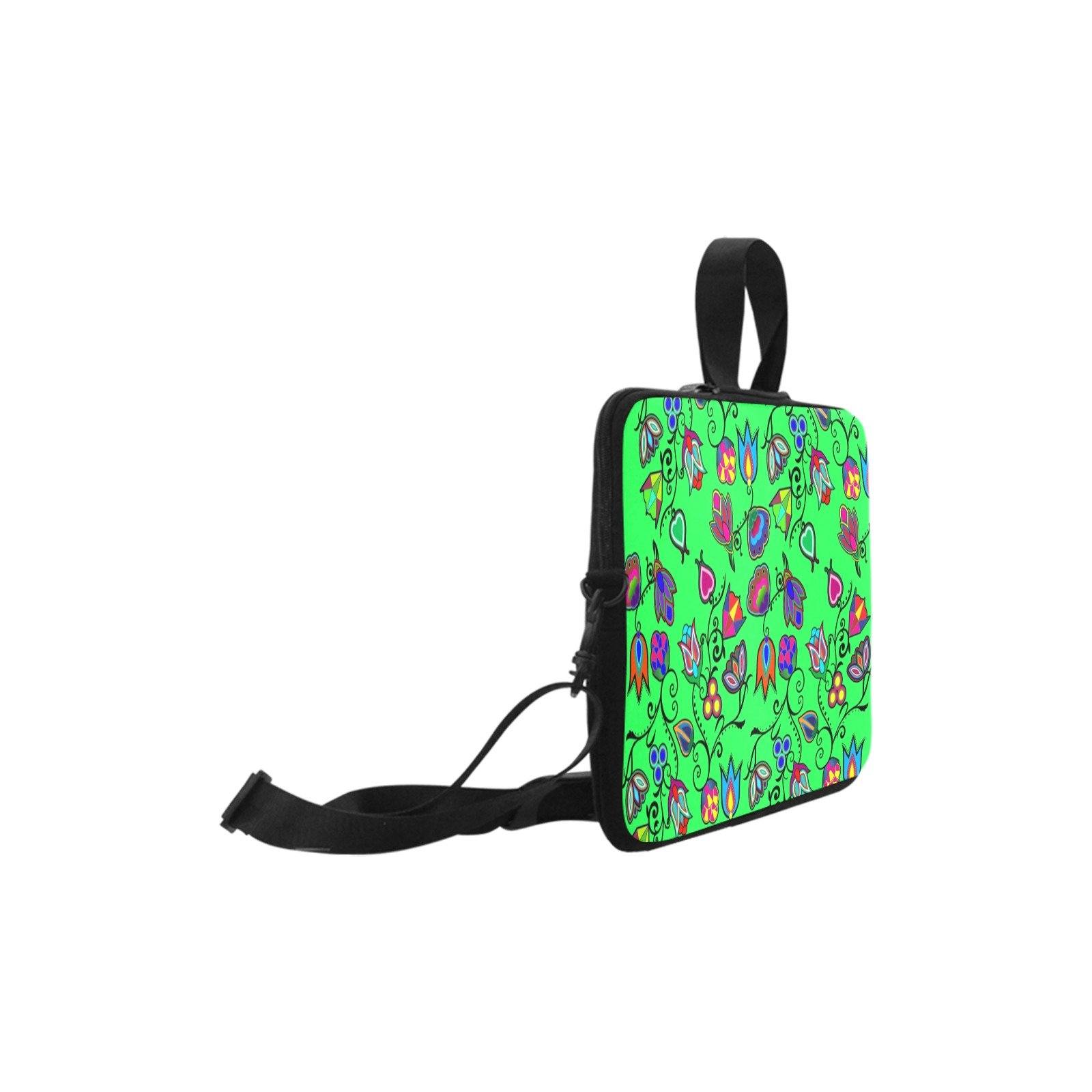 Indigenous Paisley Green Laptop Handbags