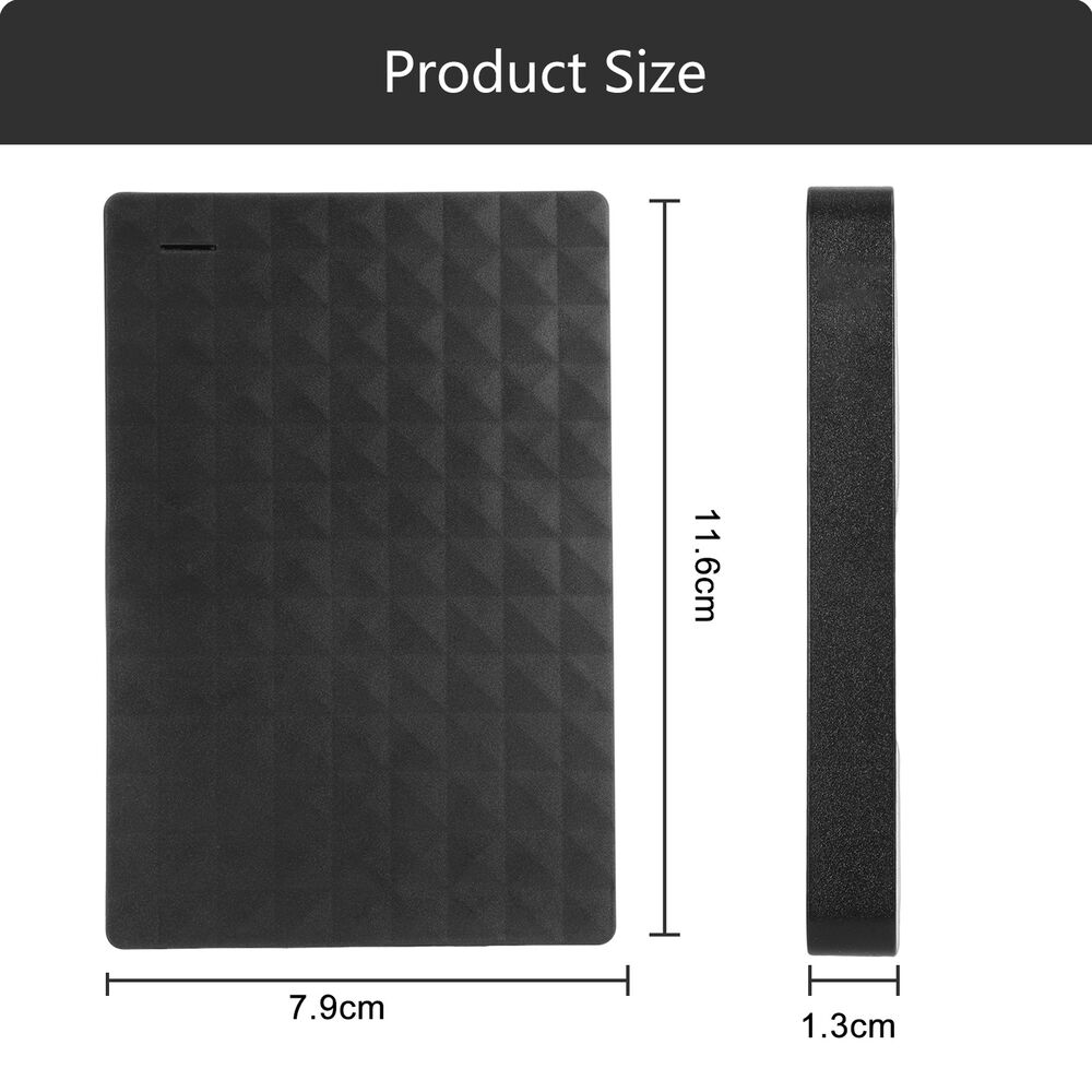 Portable 2.5 Inch SATA Hard Disk USB 3.0 External HDD