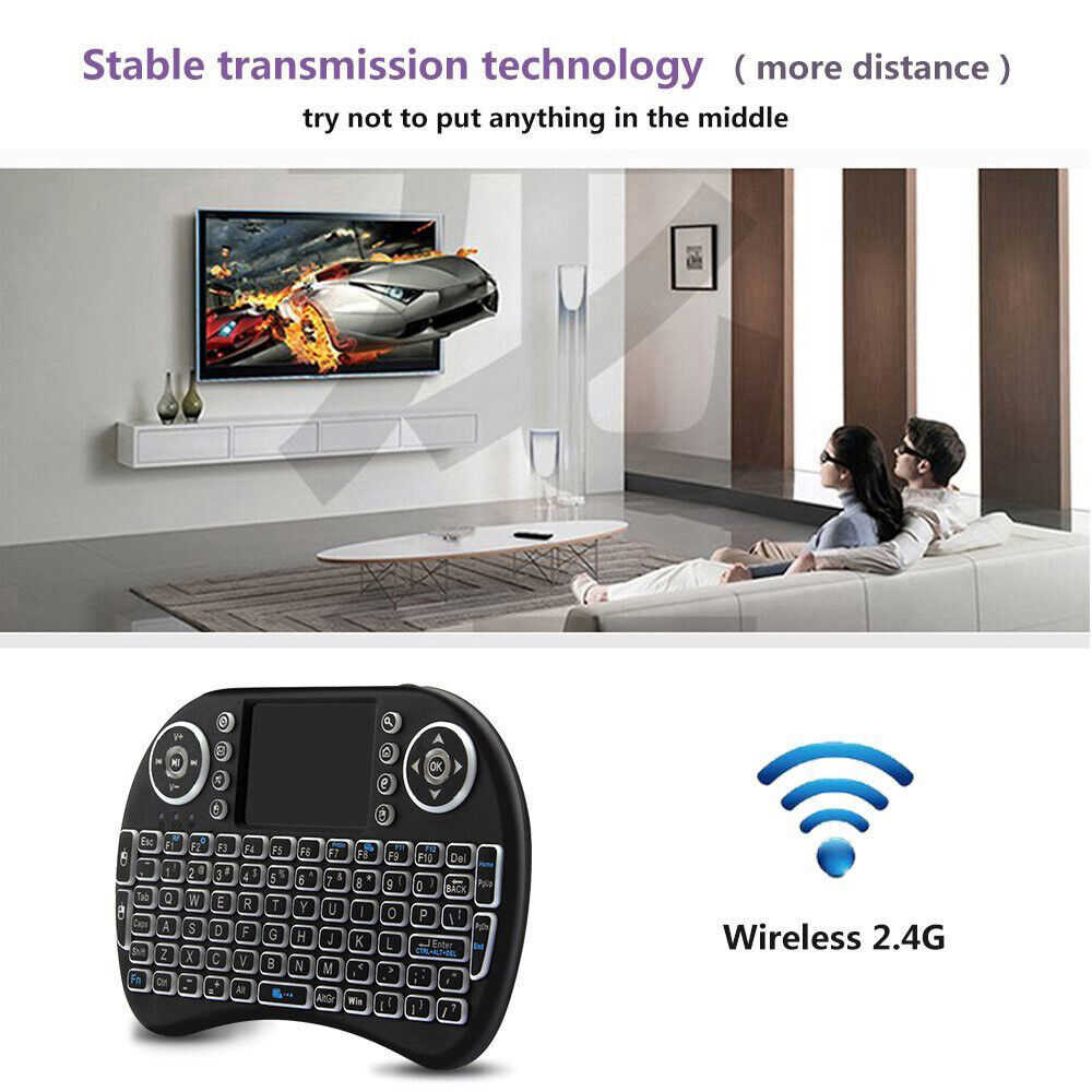 Mini Wireless Keyboard with Touchpad for PC, Android TV Box
