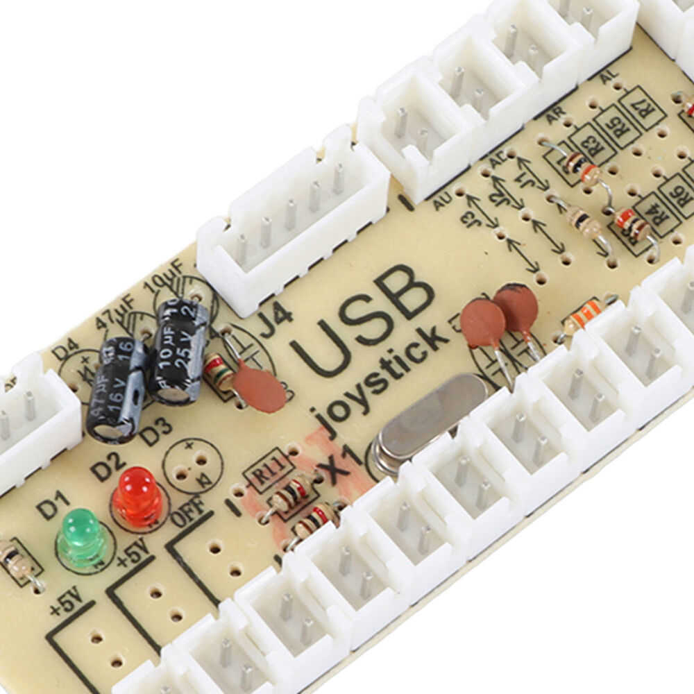 2 Player Game DIY Kit With USB Computer Joystick Circuit Board EJ
