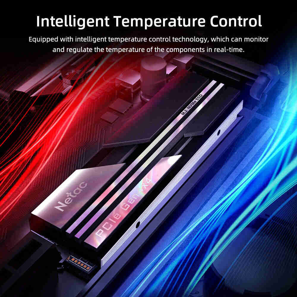 Netac 500GB M.2 PCIe4.0 Gen 4x4 NVMe SSD for PC and PS5