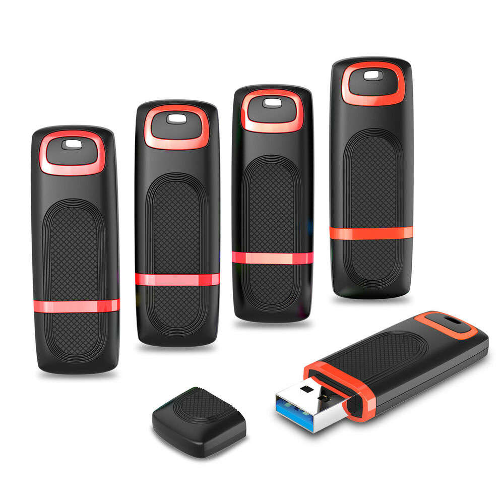 2/5 Pack USB 3.0 Flash Drive Memory Stick Thumb Drives Zip Drive 32GB/64GB/128GB