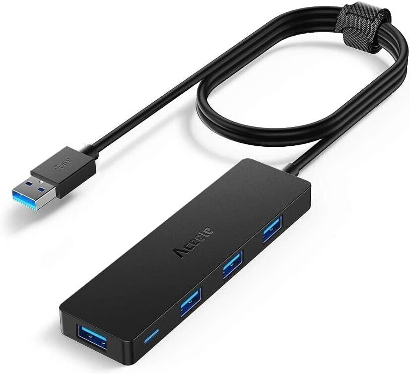 4-Port USB 3.0 Hub with 4ft Extension Cable