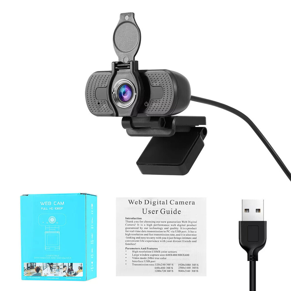 1080P Full HD USB 2.0/3.0 Webcam with Microphone for Laptop and PC