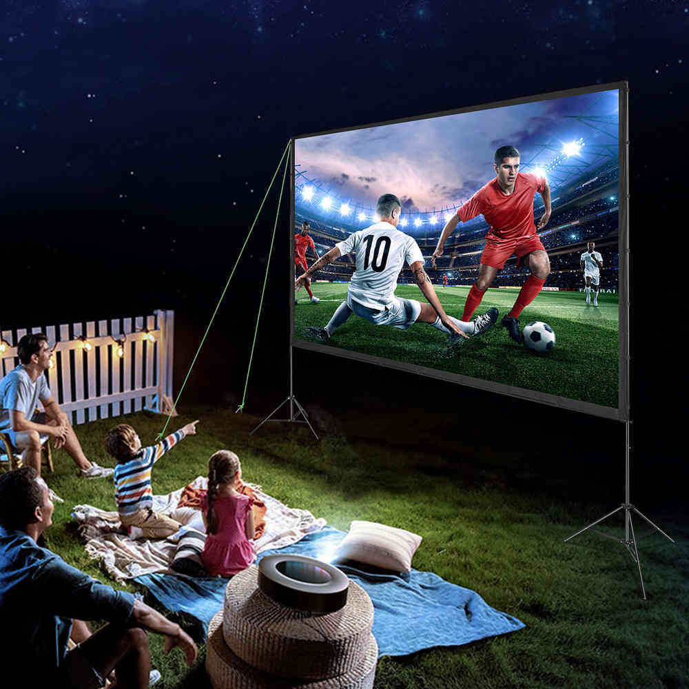 150 inch 16:9 4K 1080 HD Projector Screen with Stand