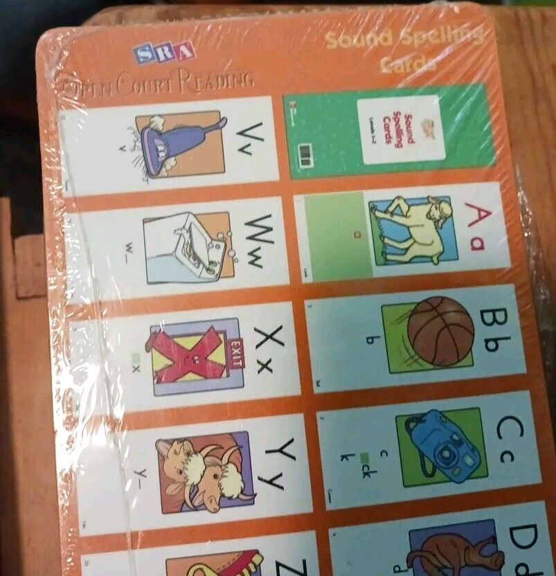 Alphabet Sound Cards Desk Strips for Early Education