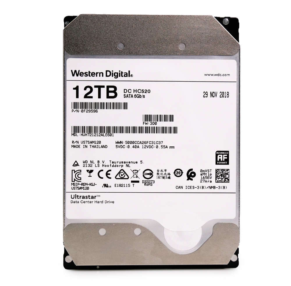 HGST Ultrastar HC520 12TB 7.2K RPM SATA 6Gb/s 3.5 Inch HDD