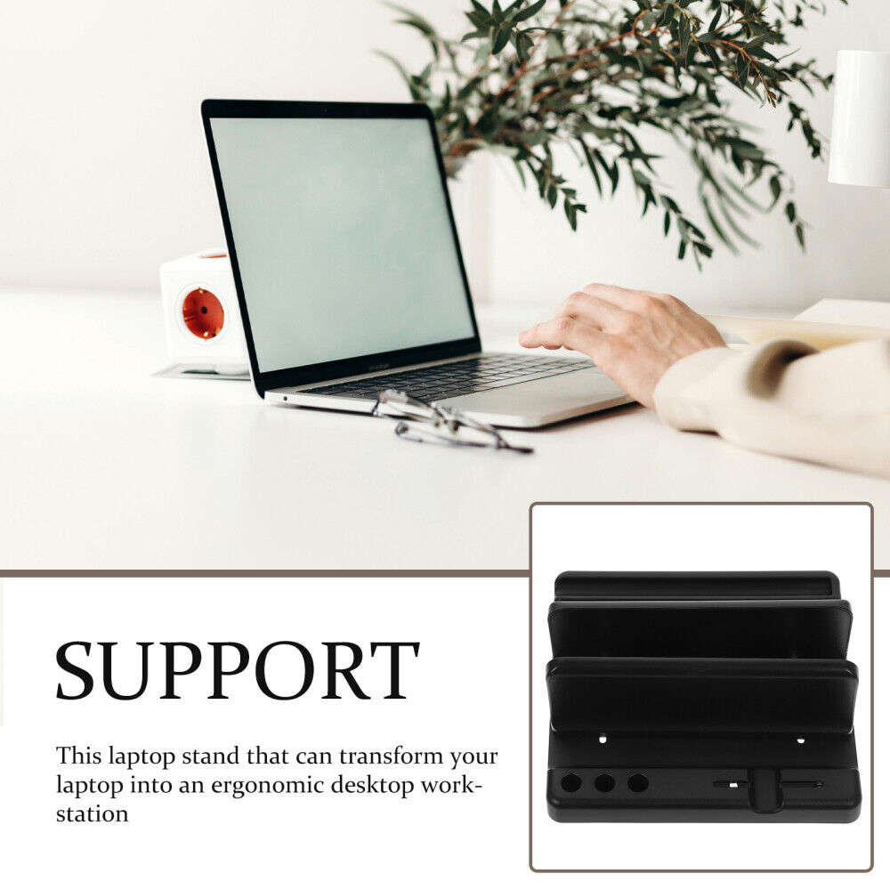 Vertical Laptop Stand Holder for Women's Workspace