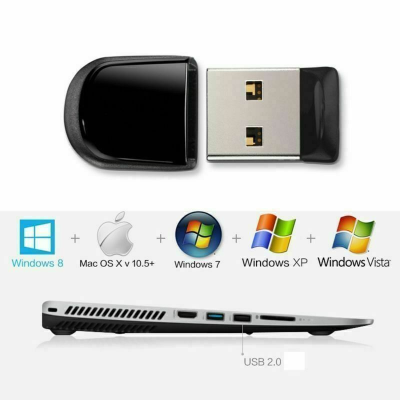 5/10 Pack Mini USB 2.0 Flash Drive Memory Stick - 64GB, 32GB, 16GB, 8GB, 2GB