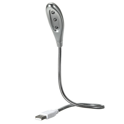 USB 3 LED Mini Light Lamp Snake Metalflexible for PC, Notebook, Laptop, Desktop