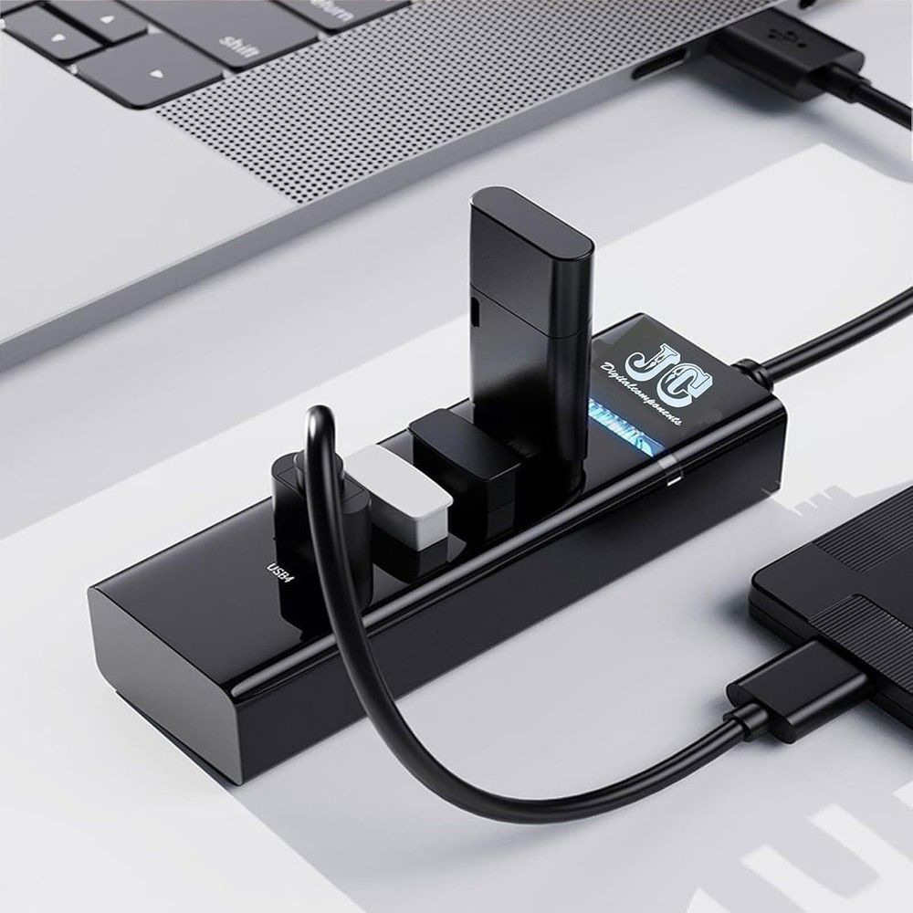 USB 2.0/3.0 Hub with Long Cable for Laptops
