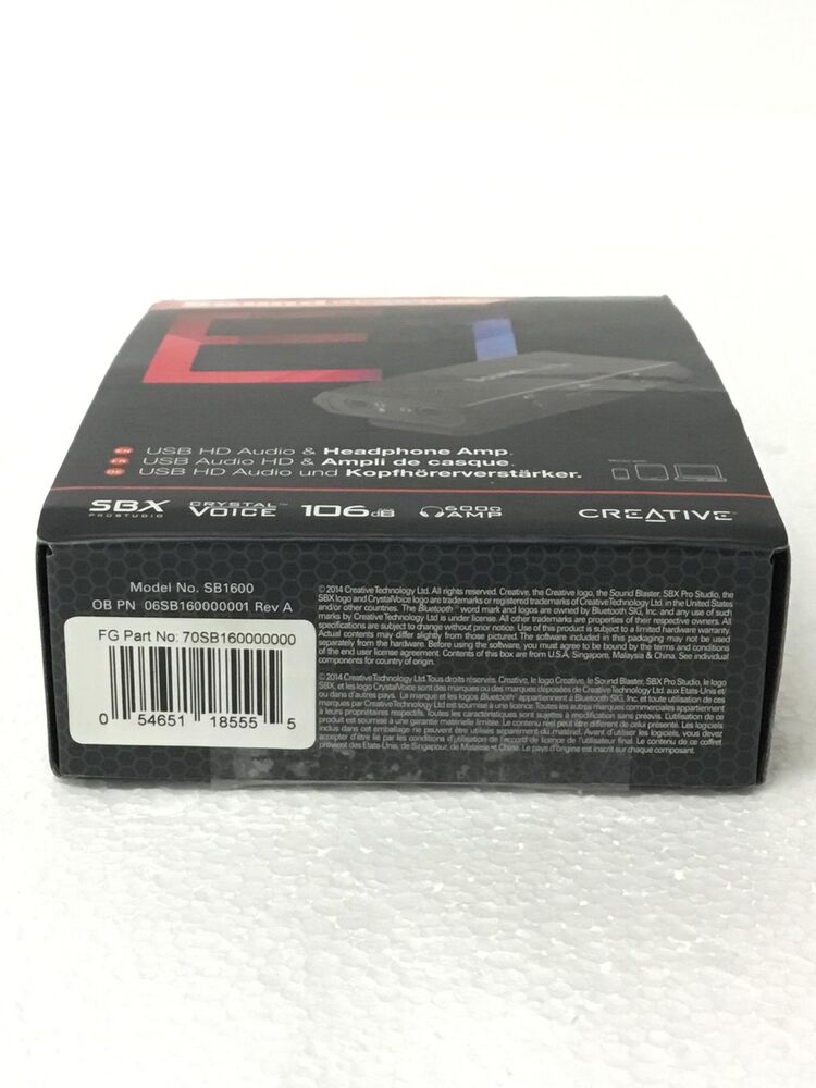 Creative Sound Blaster E1 - SB1600 HD Audio & Headphone Amp with SBX Crystal Voice
