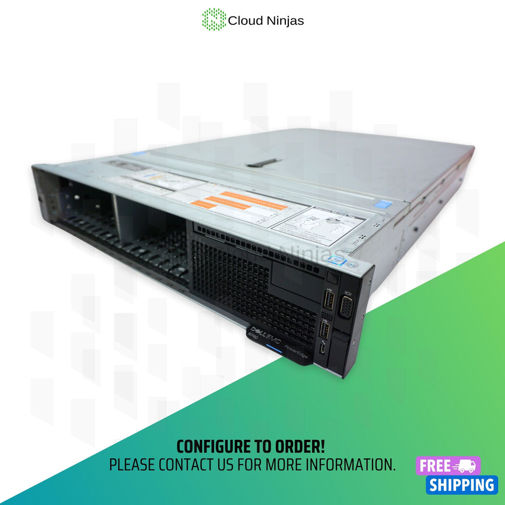Dell PowerEdge R740 16 Bay Server with 2x Xeon Silver 4215 8 Core, H730, RJ45, DDR4, CTO